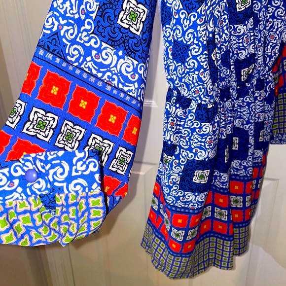 Blue Long Sleeve Romper - Picture 4 of 9